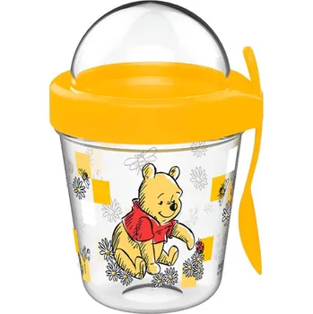Figurka Disney Medvídek PÚ Cup Snack s víčkem a lžičkou 350 ml