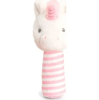 KEEL SE1006 Třpytivý jednorožec chrastítko 14 cm