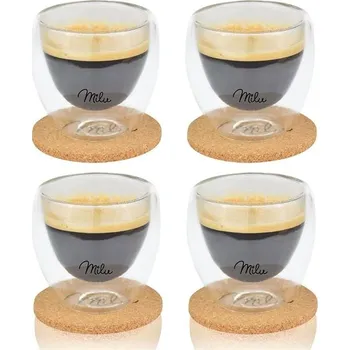 Sklenice Milu Sada termosklenic 80 ml, 4 ks