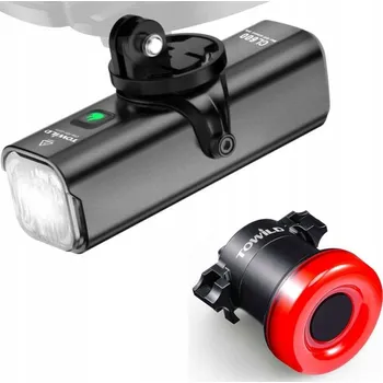 Cyklosvítilna Sada cyklistických světel Towild CL600 + TL02 přední, zadní