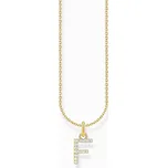 Thomas Sabo KE2245-414-14-L45V Gold-plated necklace letter F