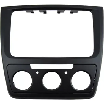 ISO redukce 2DIN Rámeček pro Škoda Yeti s manuální klimatizací - černý