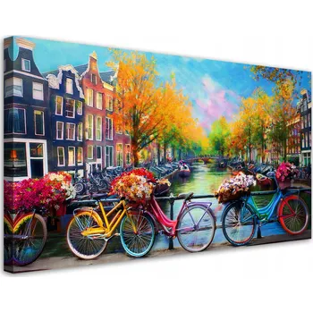 Obraz Obraz na plátně, Amsterdam Jízdní kola Město Krajina 100x50