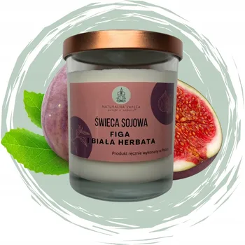 Svíčka Sójová vonná svíčka fíky a bílý čaj Naturalna Świeca