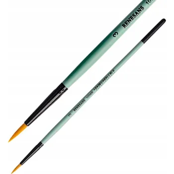 Umělecký štětec Kulatý špičatý štětec 1006R č. 3 měkký syntetický štětec Renesans