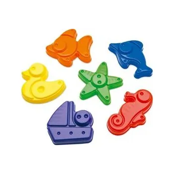 Hra na zahradu Zestaw 6 dużych foremek 9-12cm