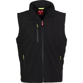 Pánská vesta PAYPER CREEK PAD VEST ULTRALITE softshell vesta - černá 5XL