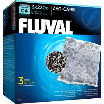 Akvarijní filtr Fluval C4 Zeo-Carb stelivo amonný, uhlí 3x230g