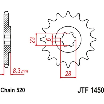 Řetězová sada pro motocykl JT řetězové kolo přední 436 13 SUZUKI LT 500 88-92, RM 465 81-82, RM 500 83-84 (43613JT) (řetěz 520) (JT řetězové kolo přední 436 13 SUZUKI LT 500 88-92, RM 465 81-82, RM 500 83-84 (43613JT) (řetěz 520))
