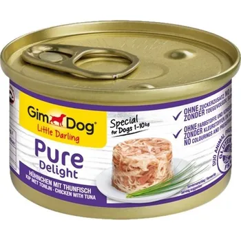 Krmivo pro psa Gimborn Konzerva GIMDOG PURE DELIGHT kure s tunakem 85g