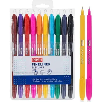 Easy EASYLINER - Sada barevných mikrofixů - 0,4 mm - 10 barev