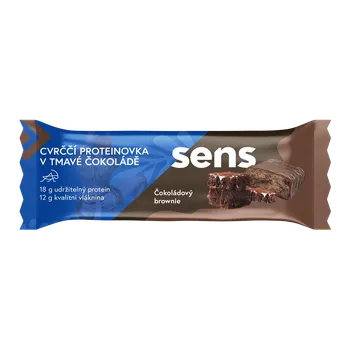 Sens Cvrččí Proteinová tyčinka v tmavé čokoládě 60 g Balení: Tyčinka (60g), Příchuť: Čokoládové brownie