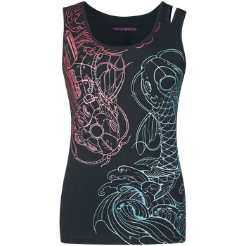 Top z NEOMACHI - Nishikigoi - Ženy - černá