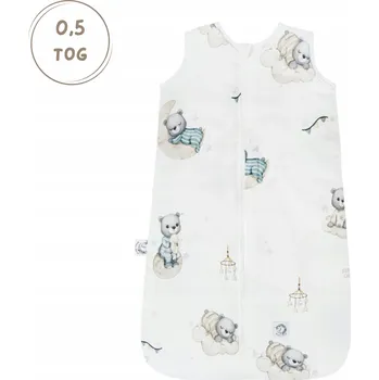 Zavinovačka Bambusový spací pytel pro miminko 3-12 měsíců - Medvídci Bonjour Cherie TOG 0,5