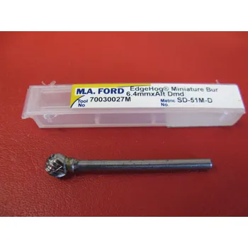 Fréza Technická fréza tvrdokovová kulová 6,4x5,6x40 SD-51M-D CSN 229310 M.A.FORD