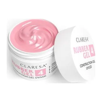Lak na nehty Claresa Stavební Gel na nehty Rubber Gel 45 g - Č. 4 Malinová růž