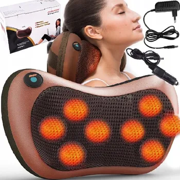 Masážní přístroj MASÁŽNÍ PŘÍSTROJ POLŠTÁŘ SHIATSU PRO MASÁŽ KRKU, ZAD A CELÉHO TĚLA