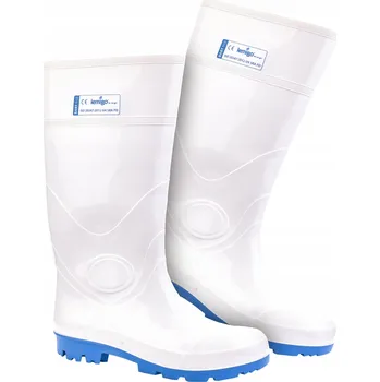 Pracovní obuv Bílé ochranné Holínky Lemigo Bart odolné proti kyselinám 45