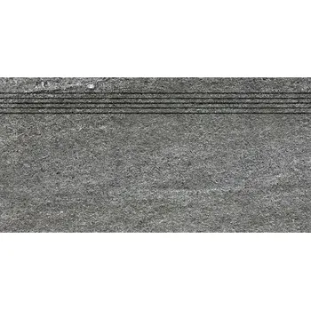 Dlažba RAKO Schodovka Rako Quarzit tmavě šedá struktura mat rektifikovaná 30x60 DCVSR738 DCVSR738