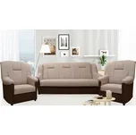 Sedací souprava Panda 3+1+1 Aston 02/04 béžovohnědá