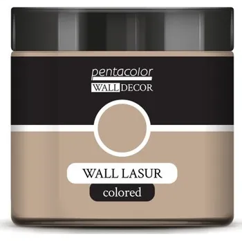 Vodová barva Pentart Lazurovací barva na zeď barevná WALL DECOR 500 ml BÉŽOVÁ