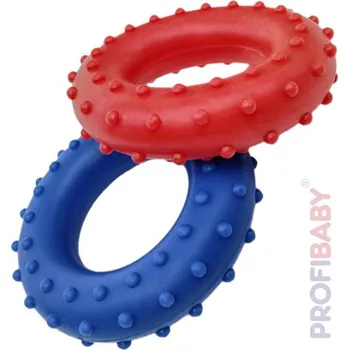 PROFIBABY Baby kroužky masážní 7cm set 2ks mix barev pro miminko | 890021
