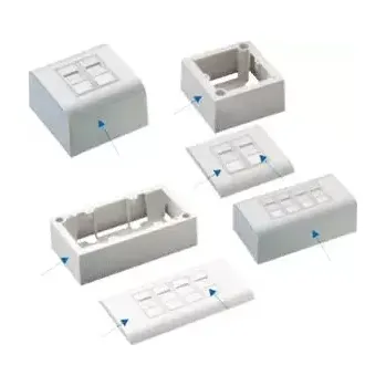 Elektrická zásuvka DATACOM UTP 2xRJ45 zásuvka Cat5e (pod i nad omítku)