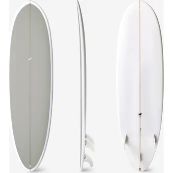 Surfové prkno DECATHLON Hybridní surf 500 6'4 40 l se třemi ploutvičkami 6'4