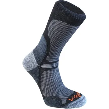 Pánská móda BRIDGEDALE Hike UL T2 MP Crew - Ponožky Barva: Gunmetal, Velikost: S