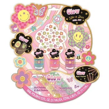 Lak na nehty Sada laků a samolepek na nehty