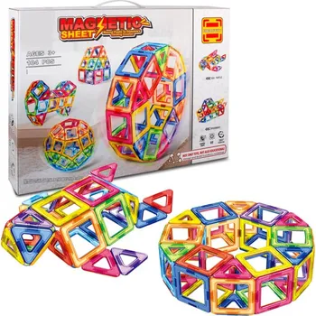 Stavebnice Magnetická stavebnice 104 ks