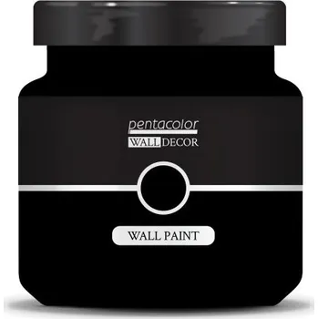 Samolepící dekorace Pentart Barva na zeď WALL DECOR 1000 ml ČERNÁ