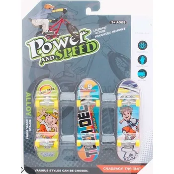 autíčko Skateboard - sada 3ks (vel.9,5x2,5 cm)