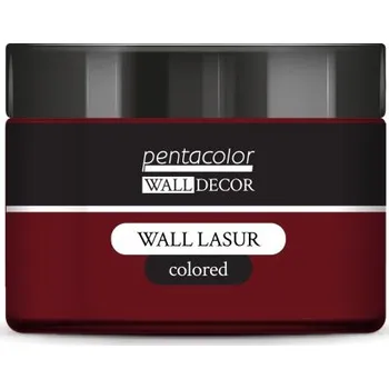 Vodová barva Pentart Lazurovací barva na zeď barevná WALL DECOR 150 ml BORDEAUX