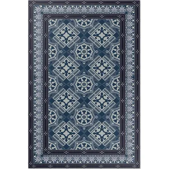 Koberec Koberec do kanceláře Rozměr: 60x90 cm Tmavě modrá talavera krásný vintage vzor