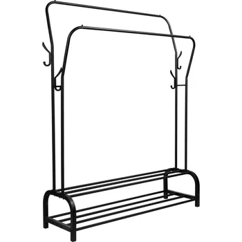 Věšák Dvojitý stojací věšák Lary 325933MG černý