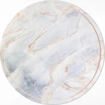 Koberec Kulatý Koberec koberec do kanceláře Rozměr ⌀ 60 cm Stylový módní glamour mramor