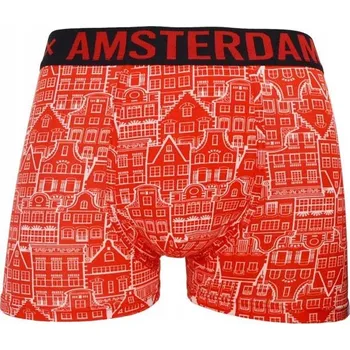 Boxerky Pánské bavlněné boxerky barevné Amsterdam L