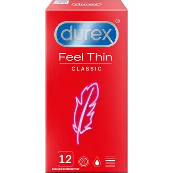 Kondom Durex Feel Thin Classic kondomy 12 ks