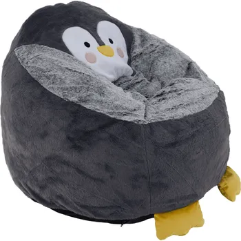 Obývací stěna Sedací pytel tučňák, šedá, PINGO