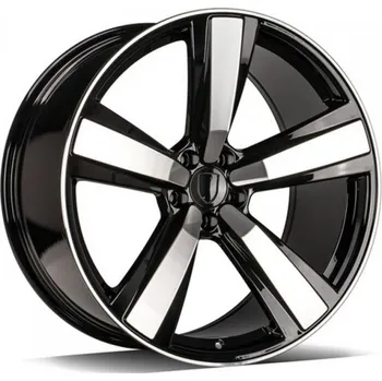 Alu kolo Carbonado Alu Kola Carbonado PLAYER 10x21 5x112 ET19 Black Front Polished 66.5