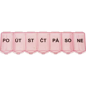 Dávkovač léků Dávkovač léků 7 dní růžový