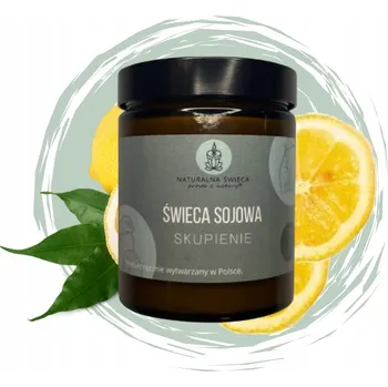 Svíčka NATURALNA ŚWIECA SÓJOVÁ SVÍČKA SKUPIENIE, 180 ML, VONNÁ, EKOLOGICKÁ, PRO JÓGU