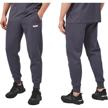 Puma pánské tepláky Essentials+ 2 Col Logo Pants šedé, velikost L