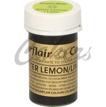 Cukrovinka Gelová barva Sugarflair (25 g) Bitter Lemon/Lime, citronová žlutá