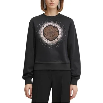 Pánská mikina GUESS CN PEONY LOGO FLEECE W5RQ05K7EX1 JBLK L Velikost: M