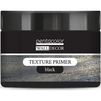 Speciální výtvarná barva Pentart Texturovací základ WALL DECOR 150 ml ČERNÁ