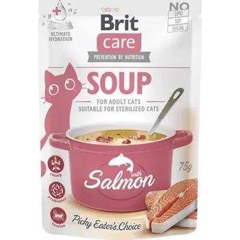 Krmivo pro kočku Brit Care Cat Polévka s lososem 3 × 75 g
