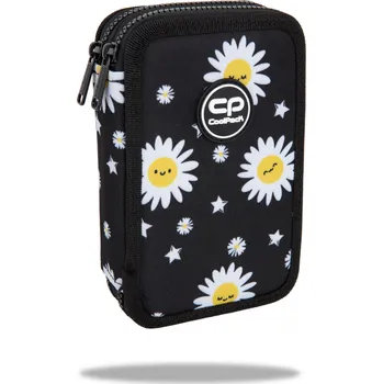Penál Patio Penál 2 zipy Jumper DAISY BLACK - vybavený 544164