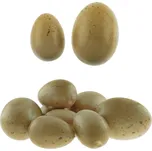 Paper Design Vejce polystyrenová 8ks, kropenatá, hnedá mix velikos